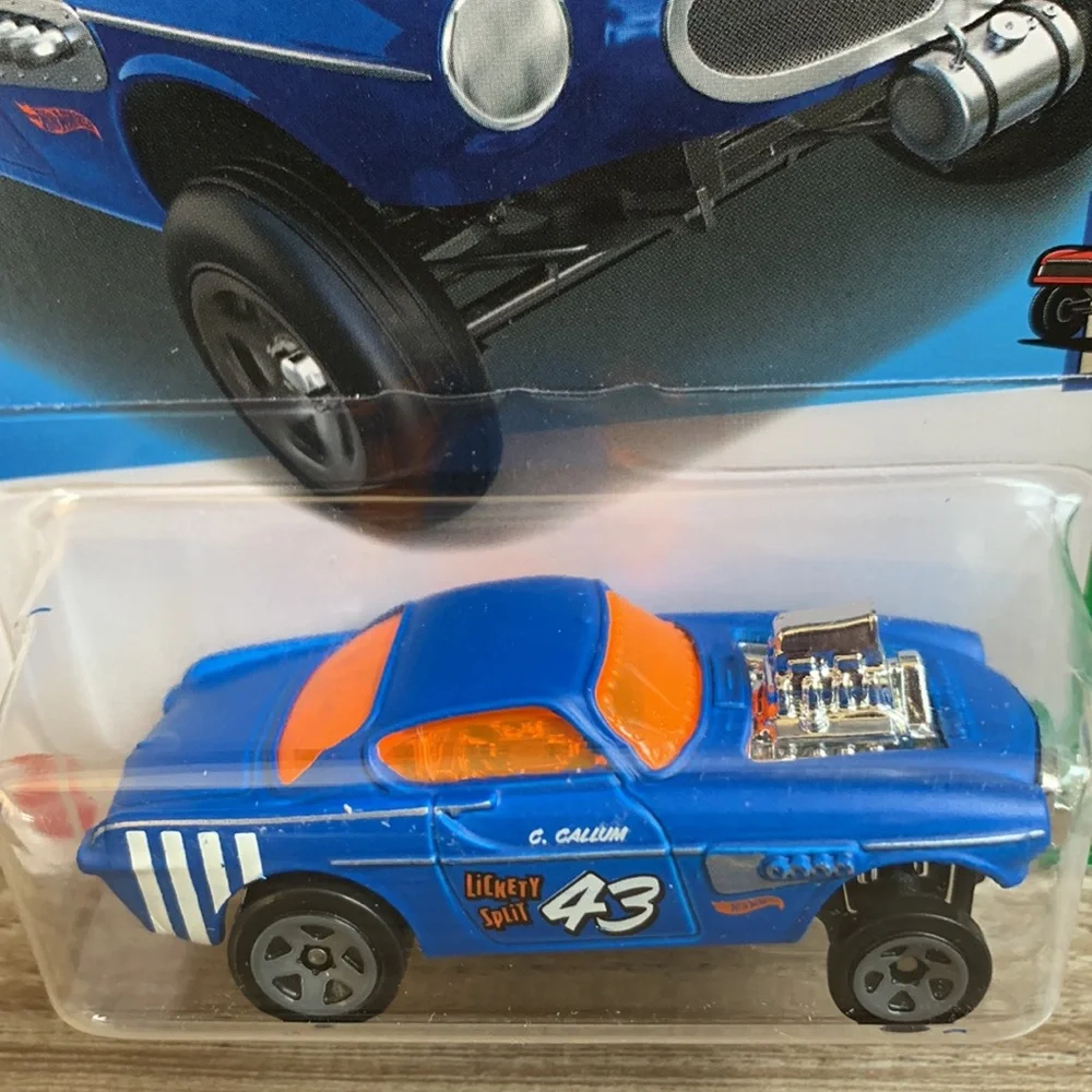 Hot Wheels Blue Volvo P 1800 Gasser Lickety Split 43 Race Car HotWheels 2024 New